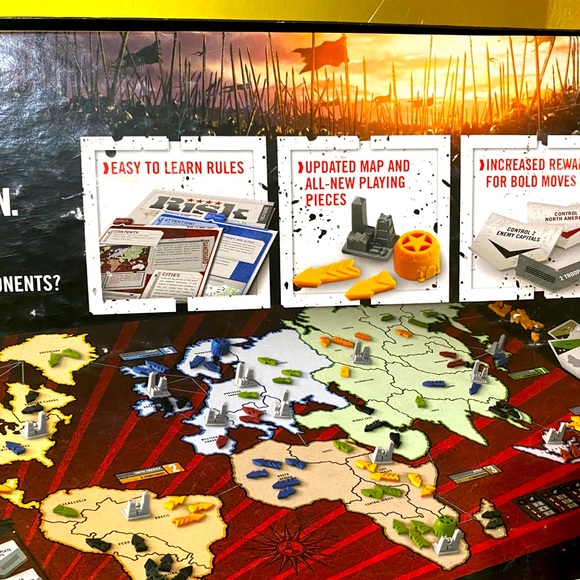 PARKER BROTHERS RISK BOARD GAME VTG 2008 THE GAME OF STRATEGIC CONQUEST HASBRO - Picture 11 of 16